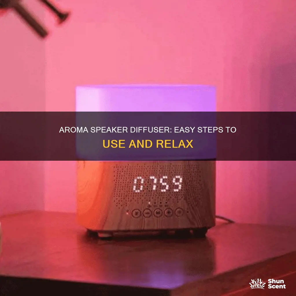 how to use a rimports aroma speaker diffuser