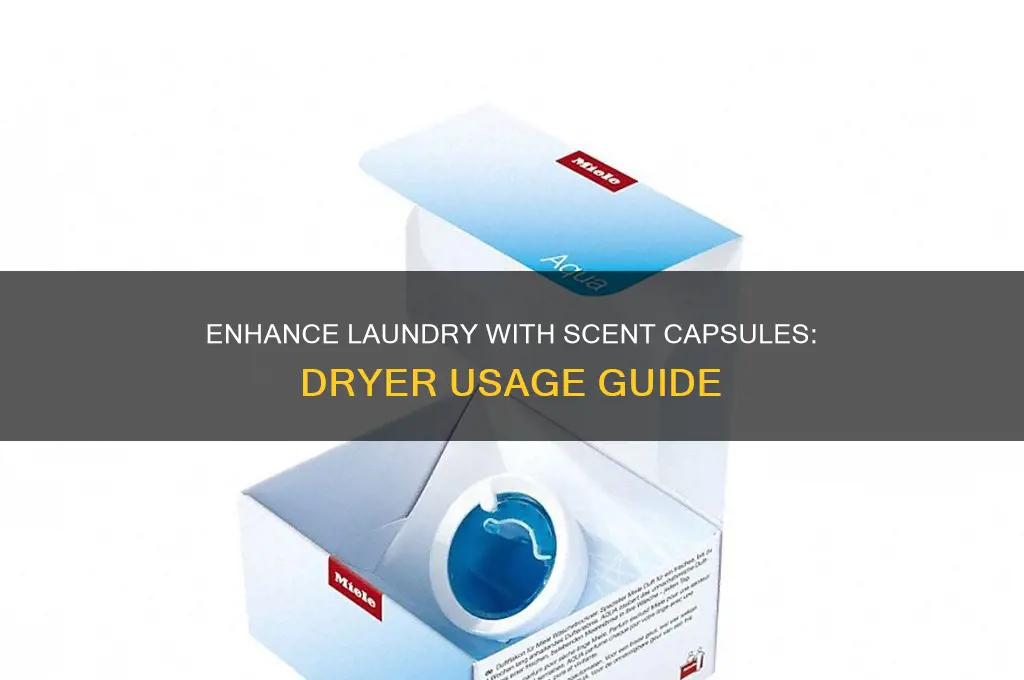 how to use a scent capsule in a dryer