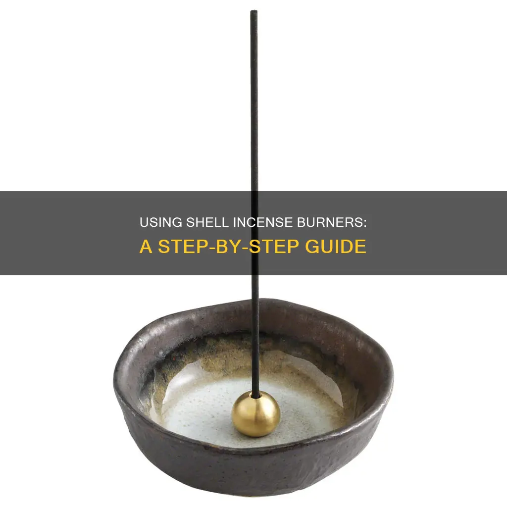how to use a shell incense burner with stand up