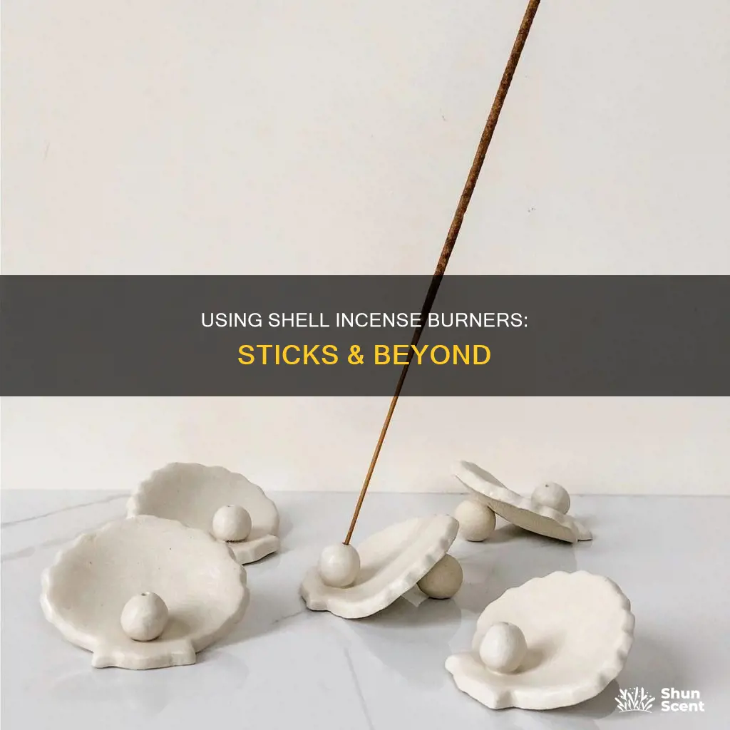 how to use a shell incense burner with stick