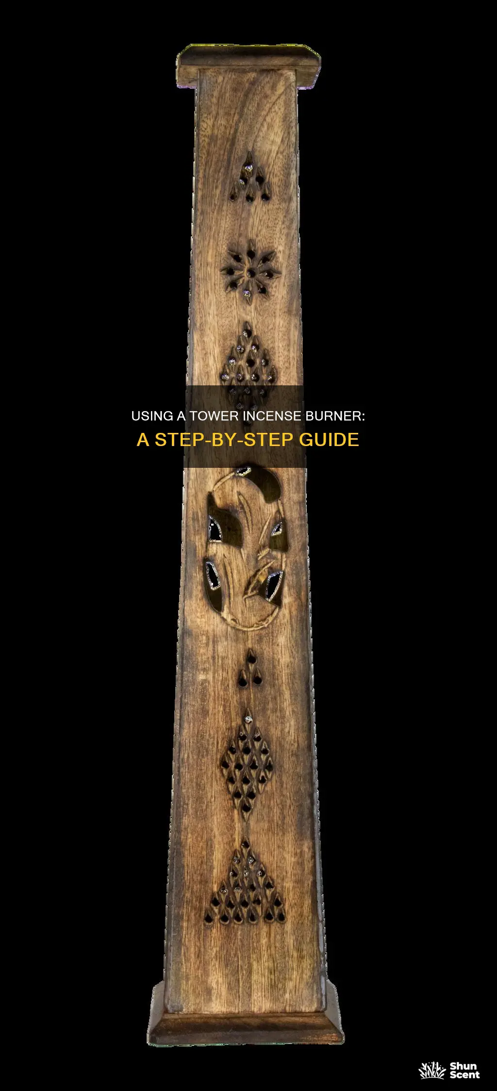 how to use a tower incense burner