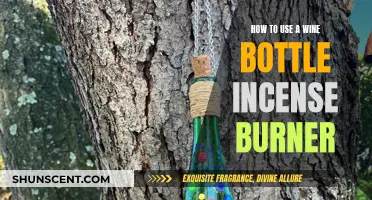 Transforming Wine Bottles: Incense Burners for a Soothing Ambience