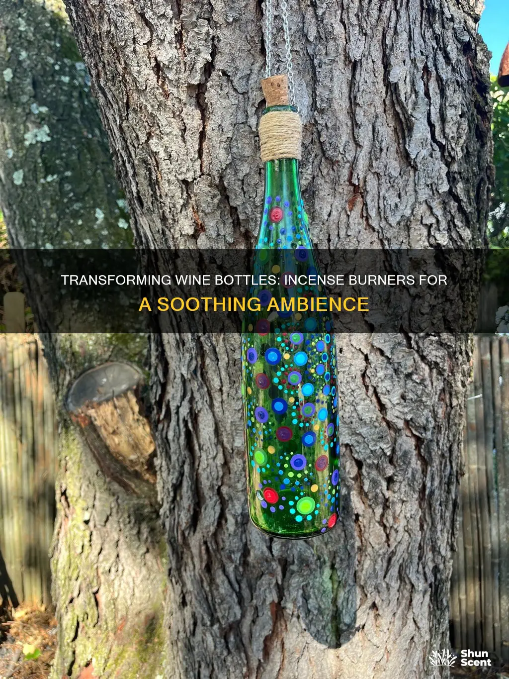 how to use a wine bottle incense burner