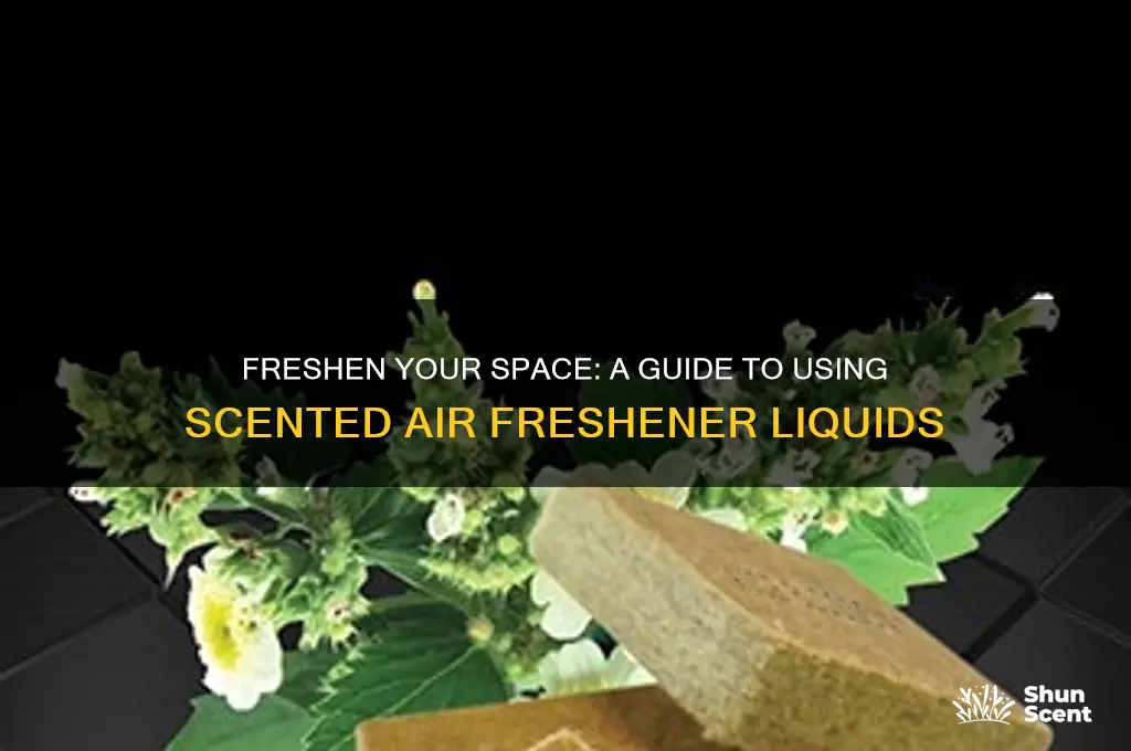 how to use air freshener scented liquid