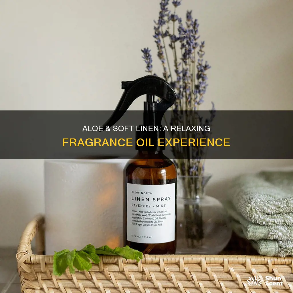 how to use aloe & soft linen home fragrance oil