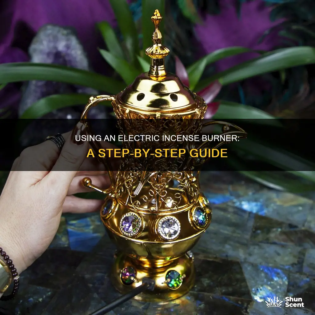 how to use an electric incense burner