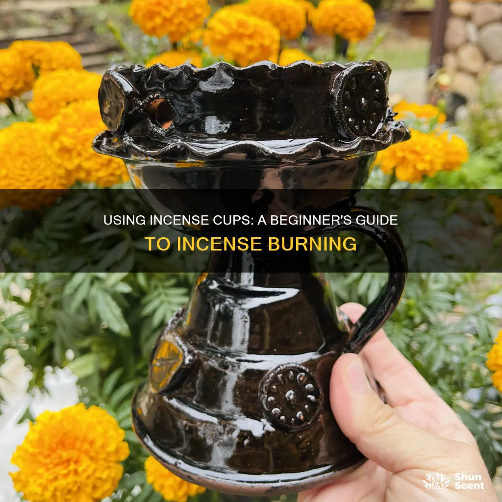 how to use an incense cup