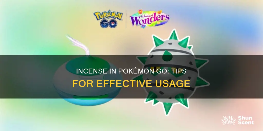 how to use an incense in pokémon go