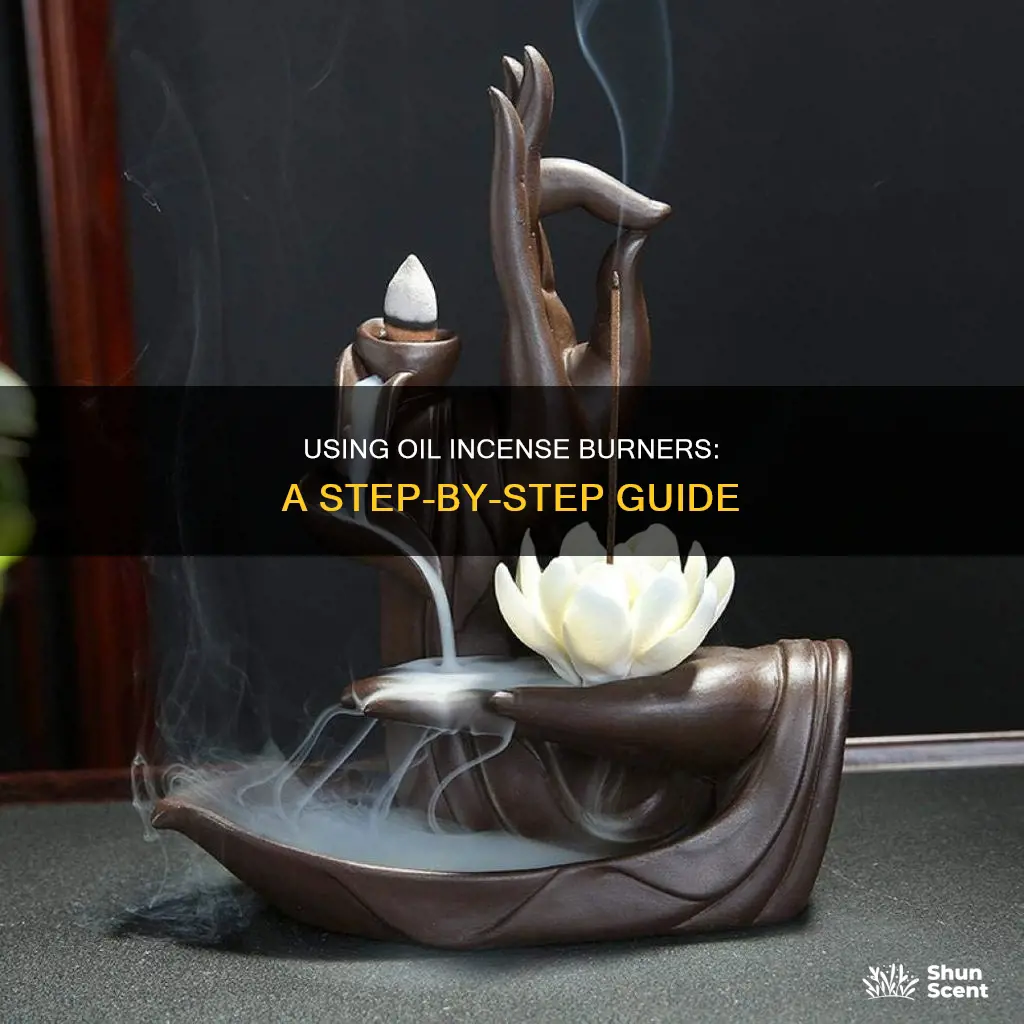 how to use an oil incense burner