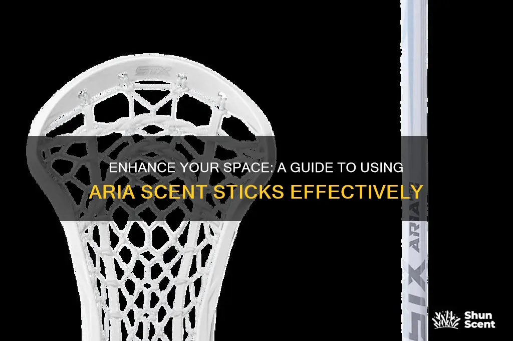 how to use aria scent sticks