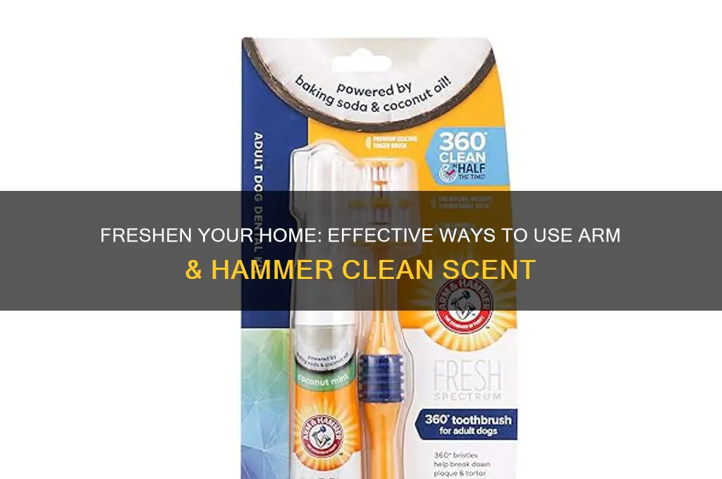 how to use arm and hammer clean scent