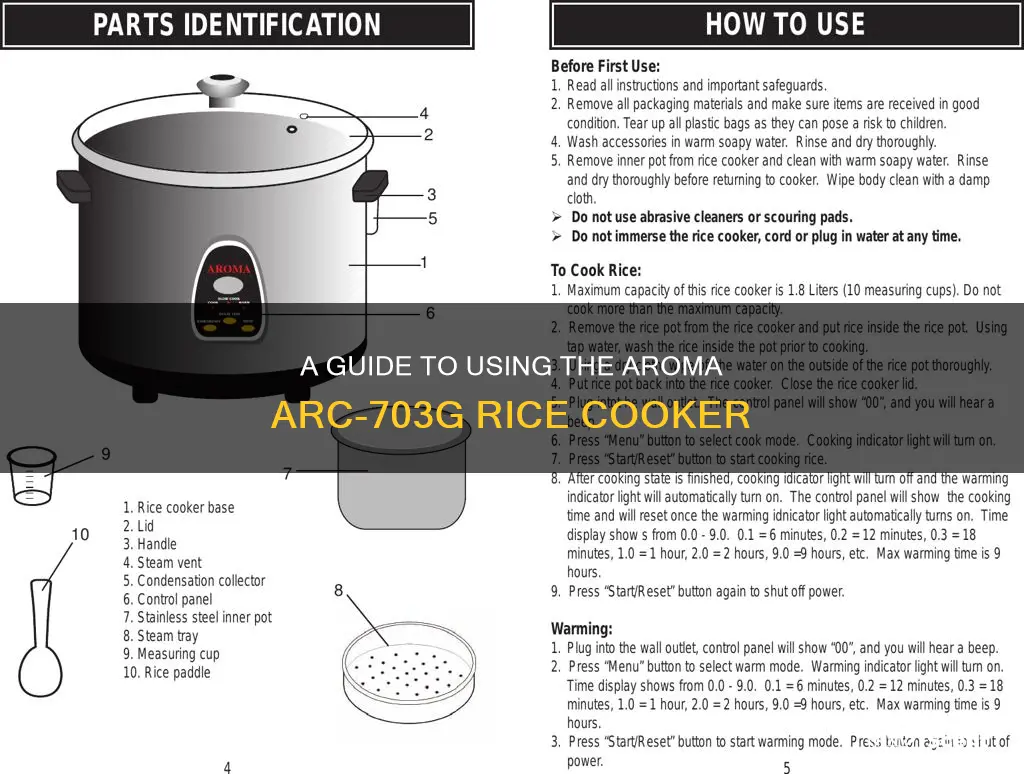 how to use aroma arc-703g