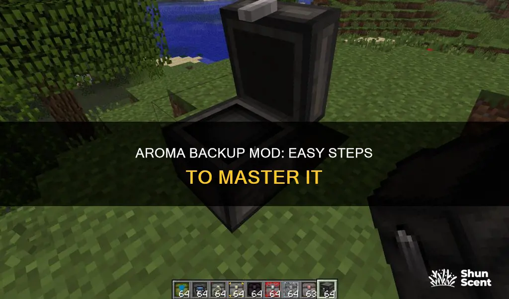 how to use aroma backup mod