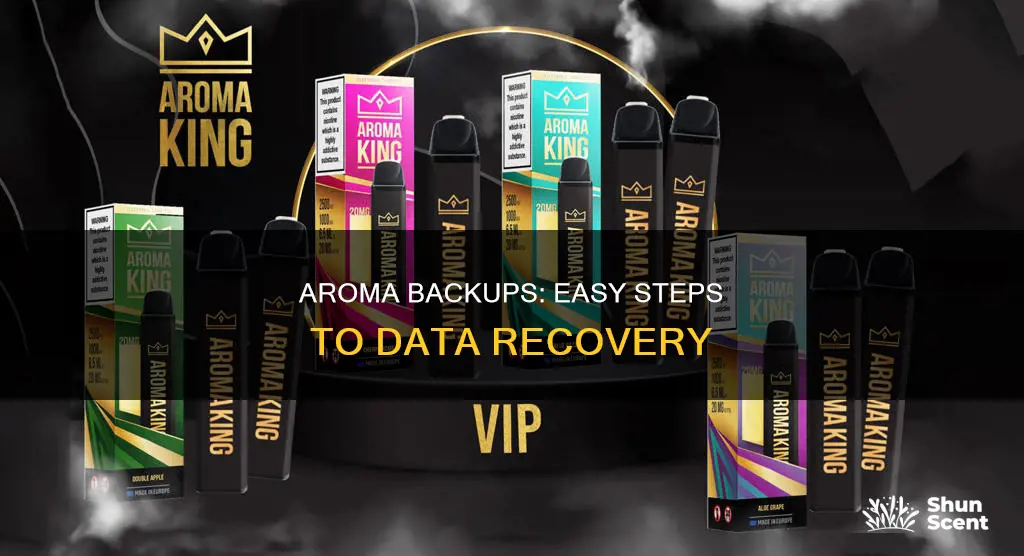 how to use aroma backup