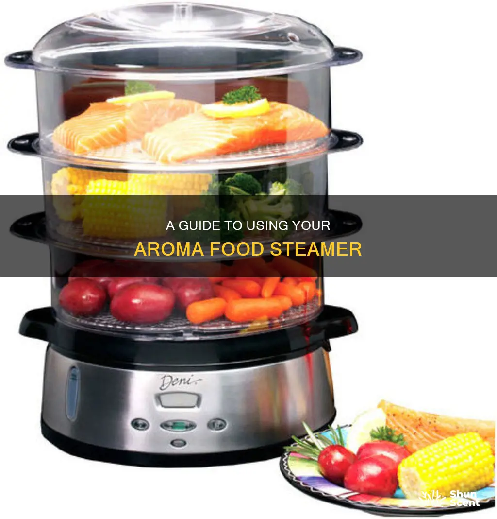 how to use aroma food steamer