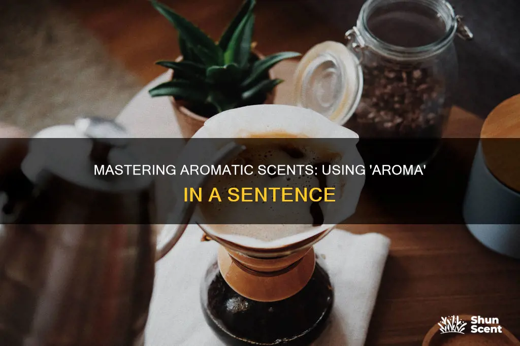 how to use aroma in a sentence