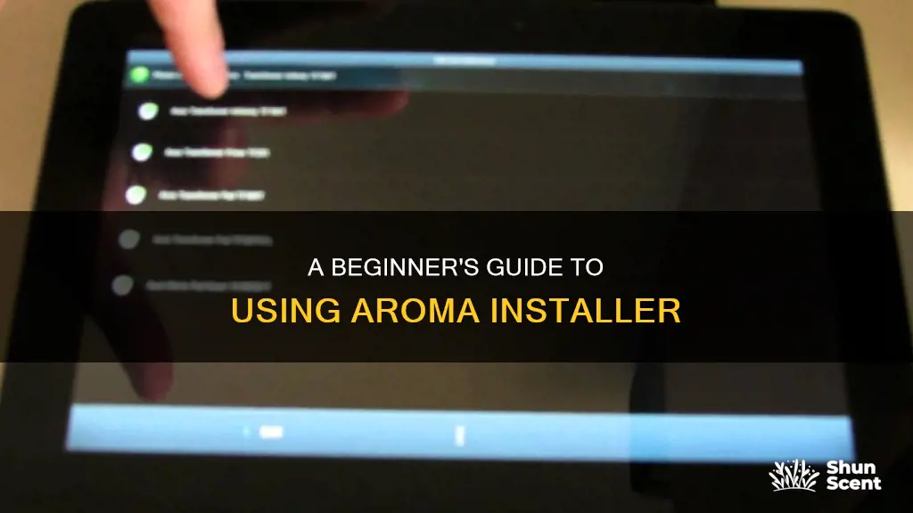 how to use aroma installer