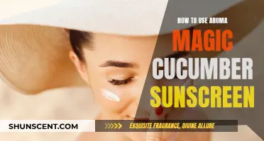 Aroma Magic Cucumber Sunscreen: Application Tips and Tricks