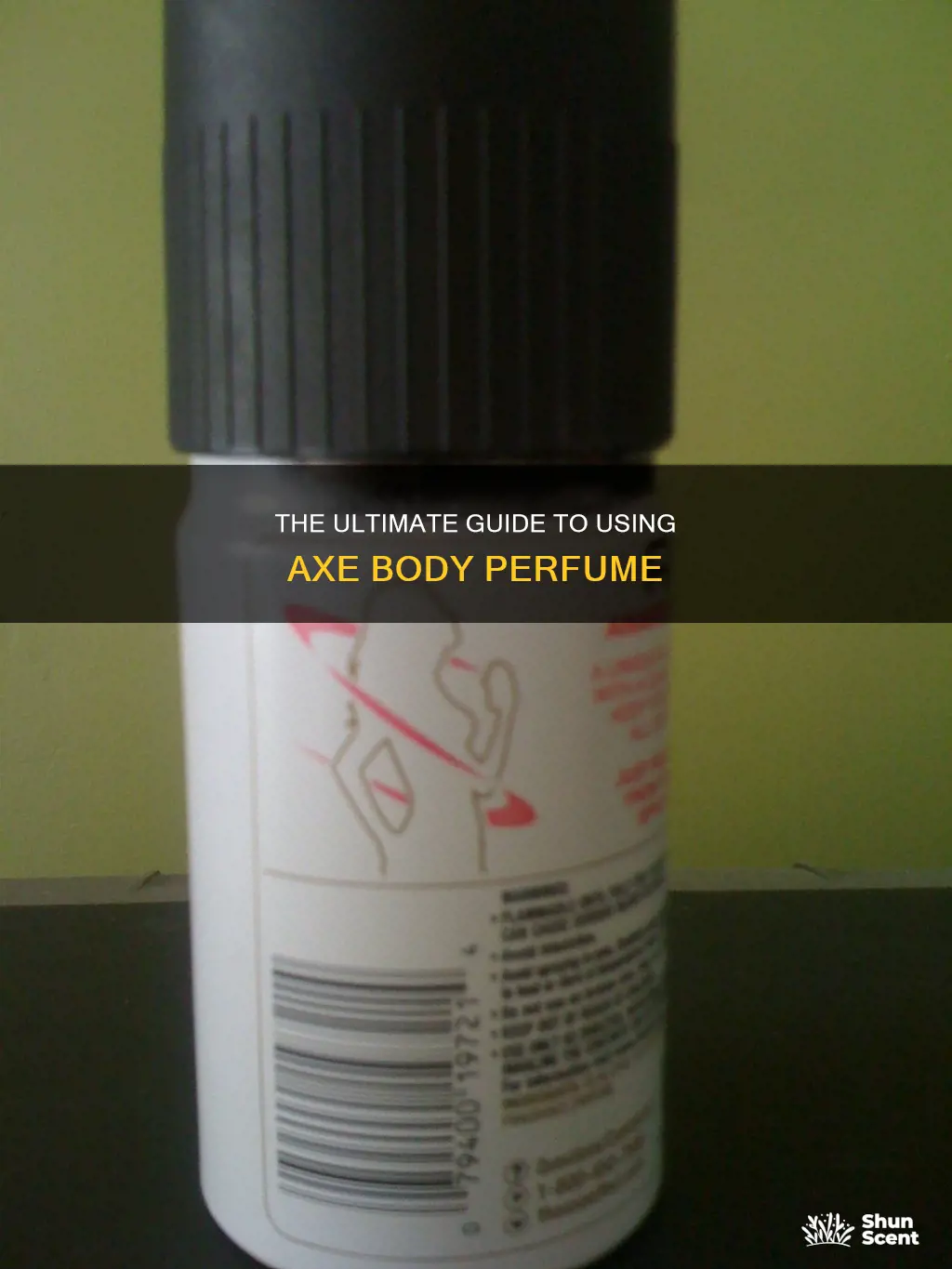 how to use axe body perfume