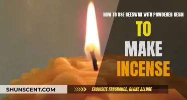 Make Incense: Beeswax and Powdered Resin Blend