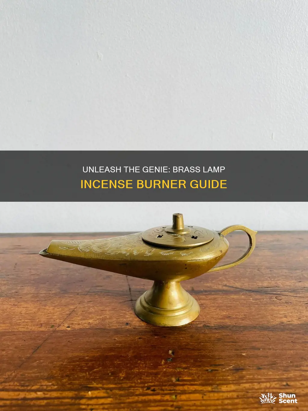 how to use brass genie lamp incense burner