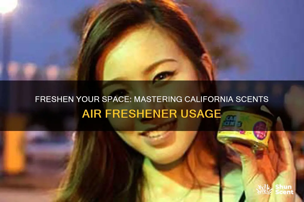 how to use california scents air freshener