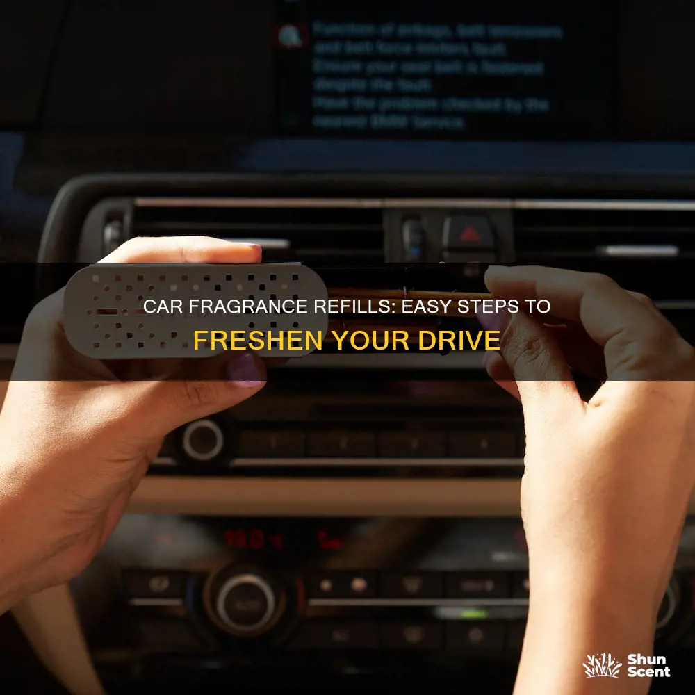 how to use car fragrance refill