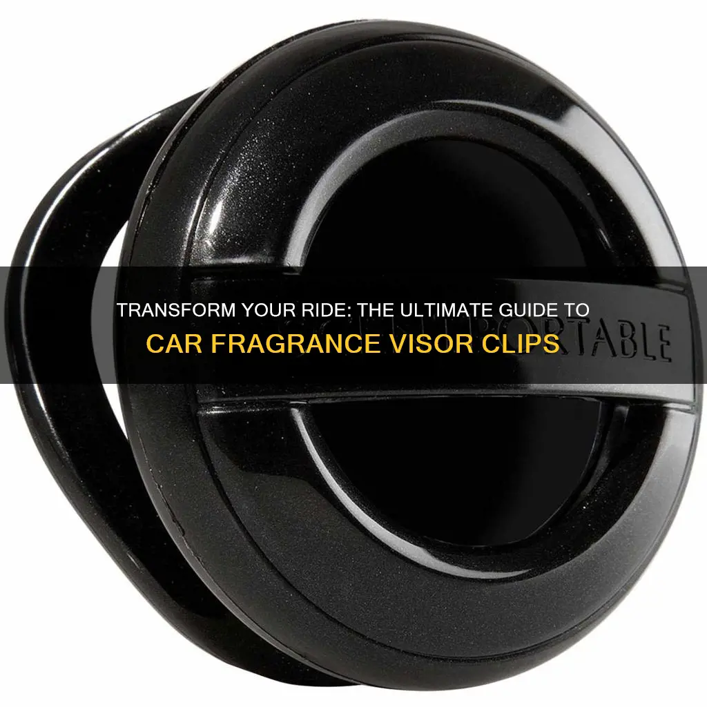 how to use car fragrance visor clip