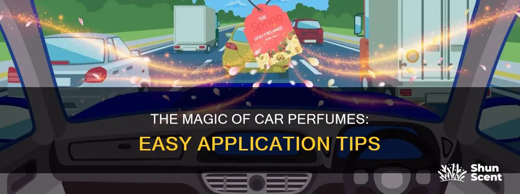 how to use car perfume bottle