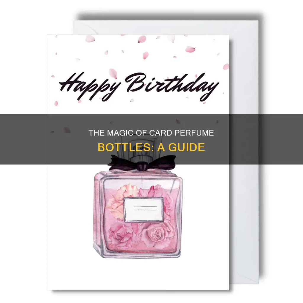 how to use card perfume bottle