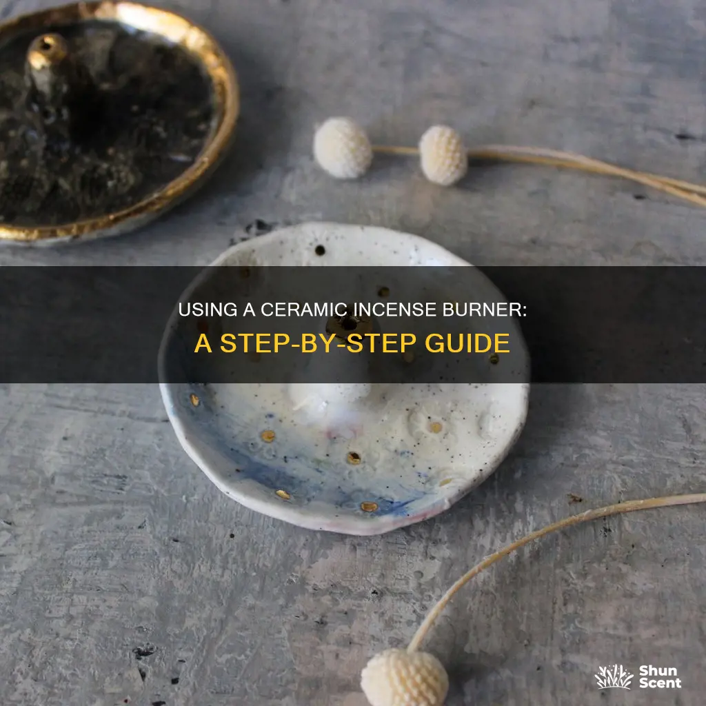 how to use ceramic incense burner