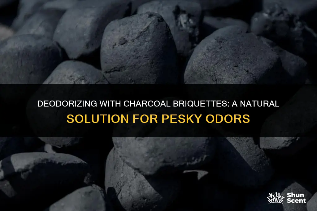 how to use charcoal briquettes to get rid of odors
