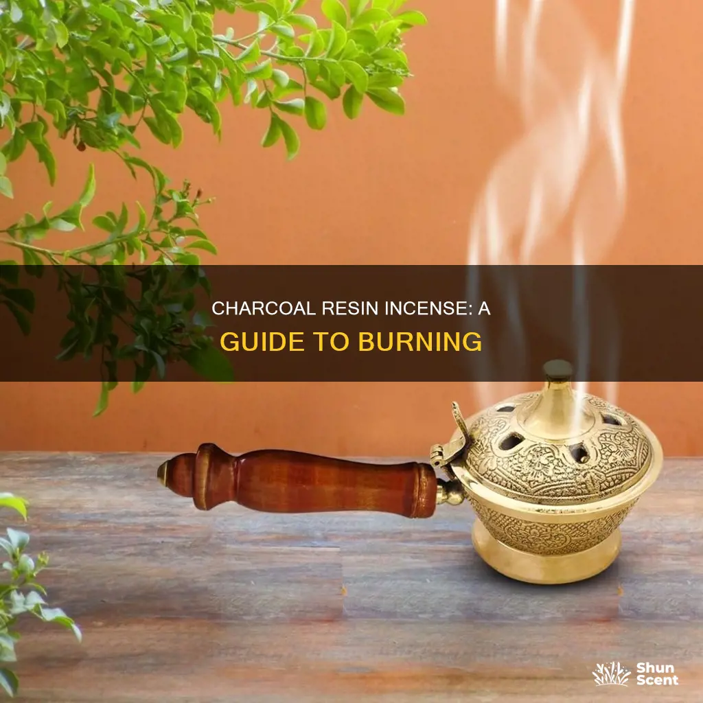 how to use charcoal resin incense