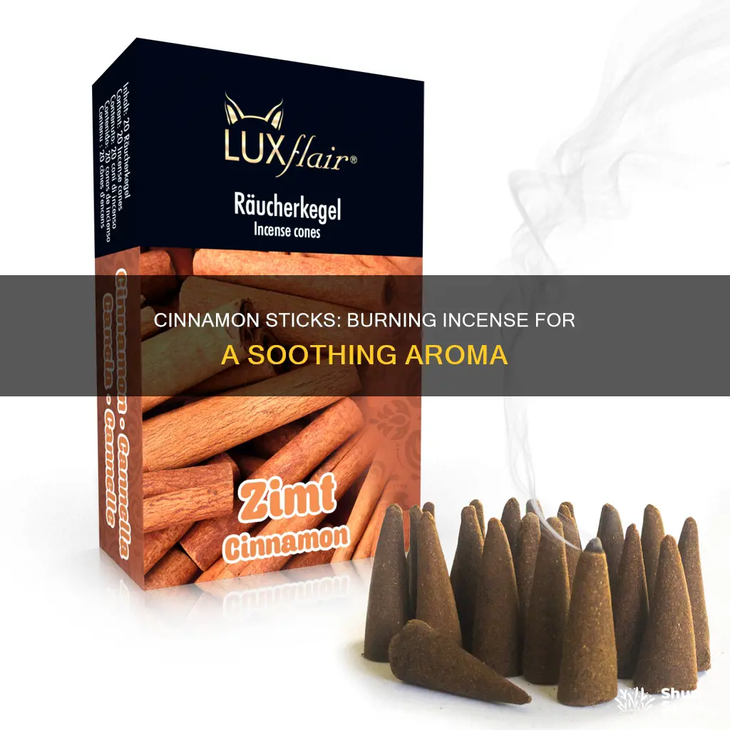 how to use cinnamon sticks as incense