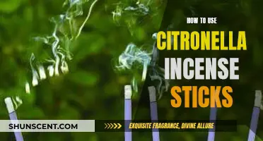 Effective Use of Citronella Incense Sticks: A Guide