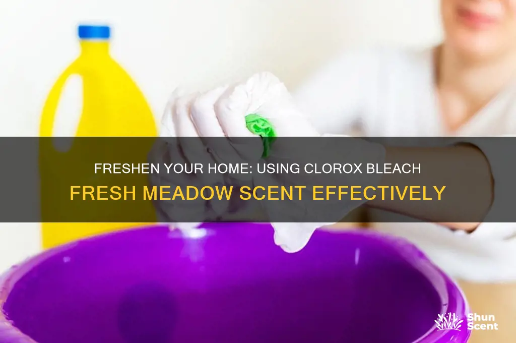 how to use clorox bleach fresh meadow scent