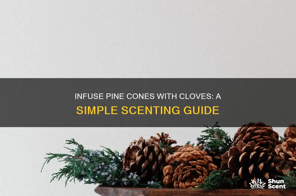how to use cloves for pine cone scenting