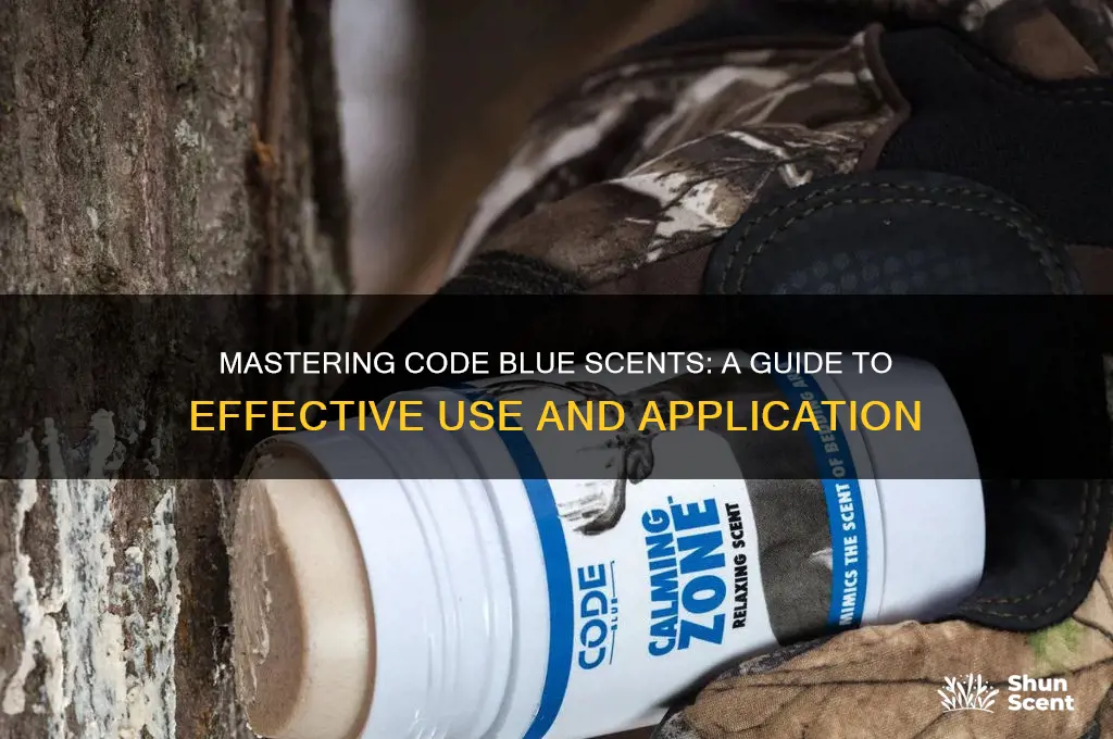 how to use code blue scents
