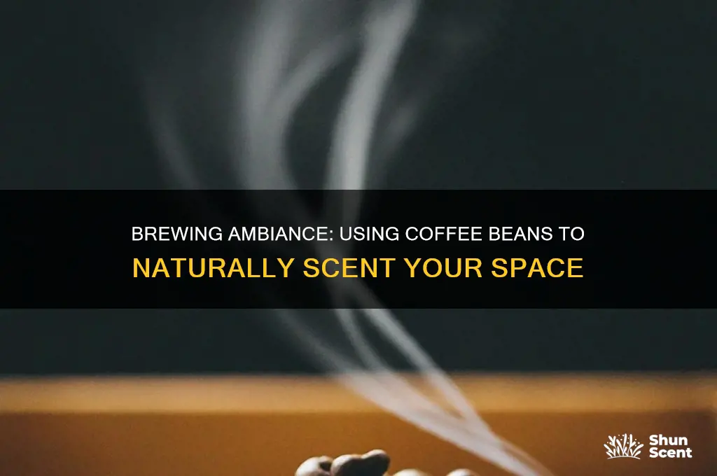 how to use coffee beans to scent a room