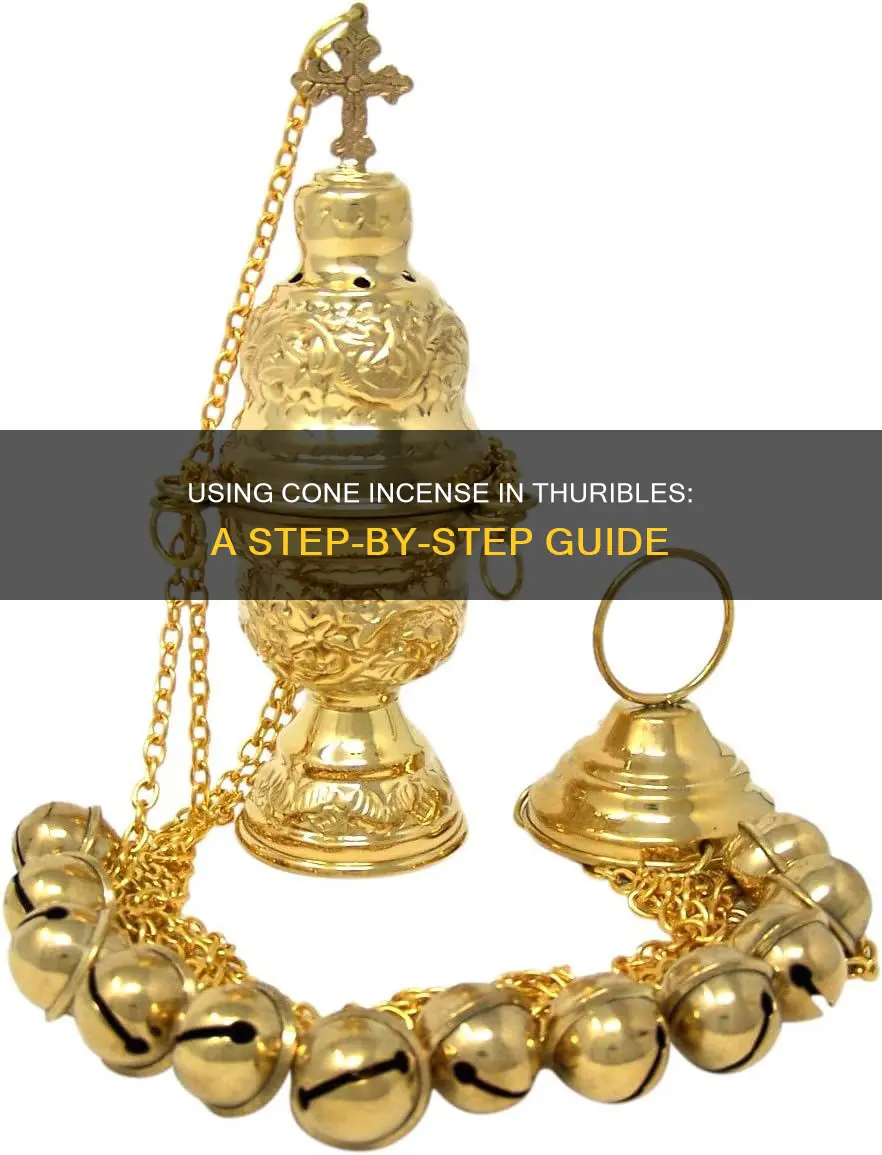 how to use cone incense in a thurible