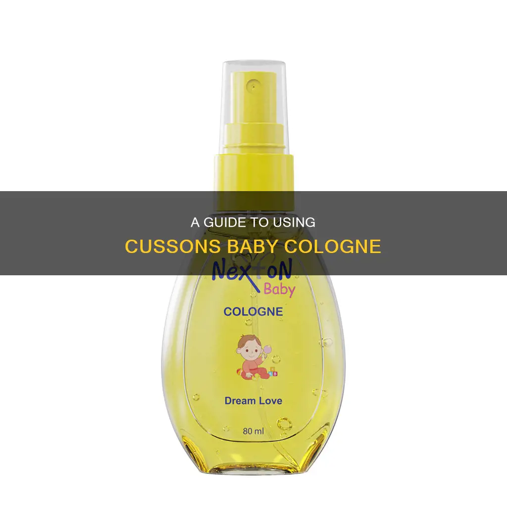 how to use cussons baby cologne