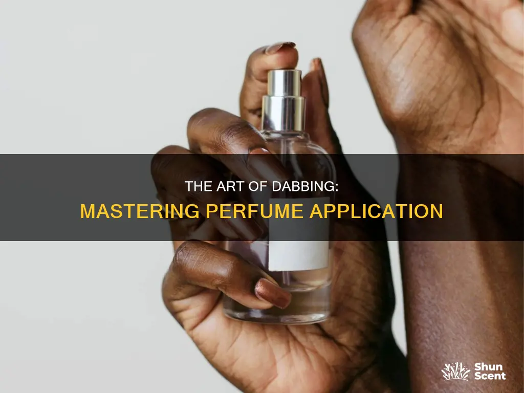 how to use dab perfume