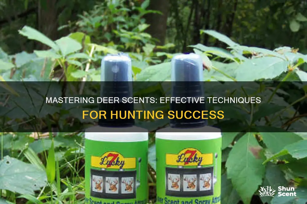how to use deer scents