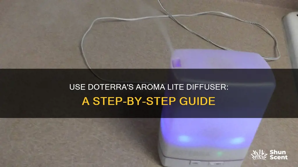 how to use doterra aroma lite diffuser