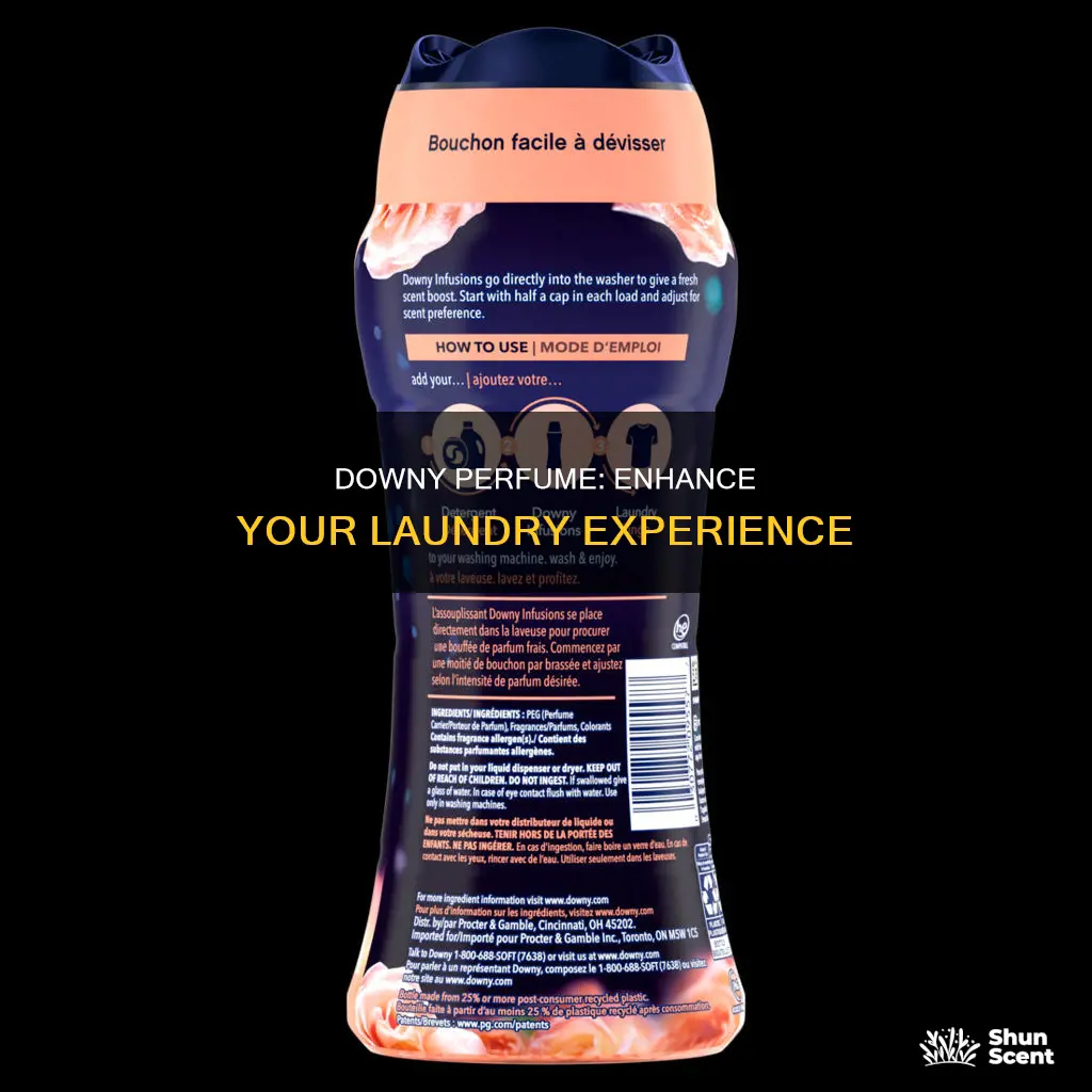 how to use downy perfume