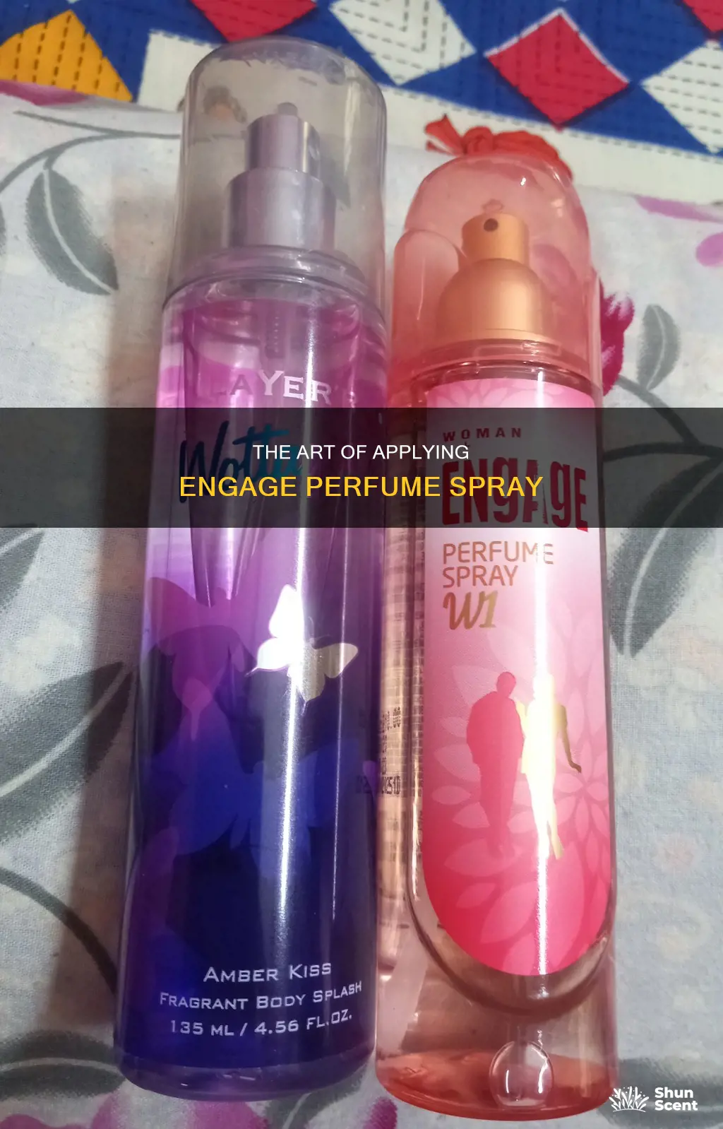 how to use engage perfume spray