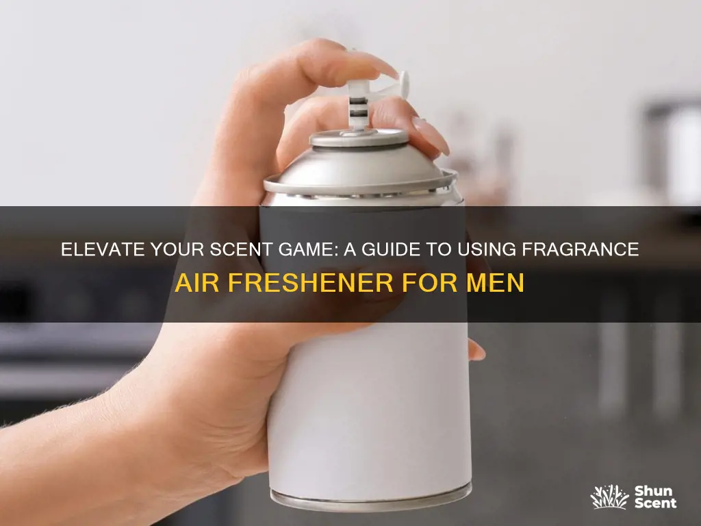 how to use fragrance air freshener for men