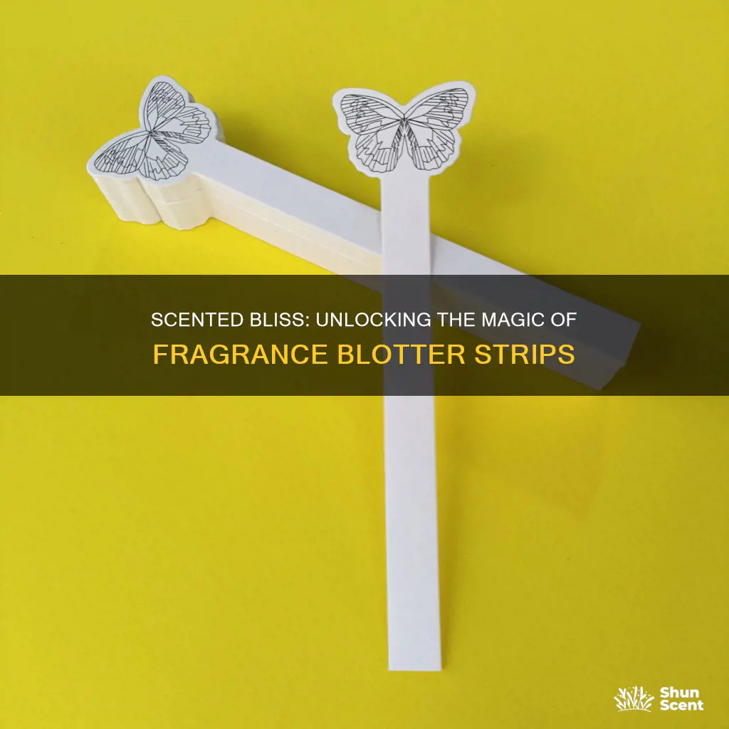 how to use fragrance blotter strips