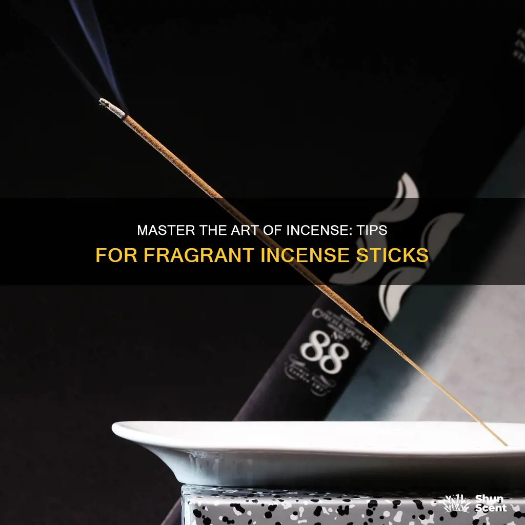 how to use fragrance incense sticks