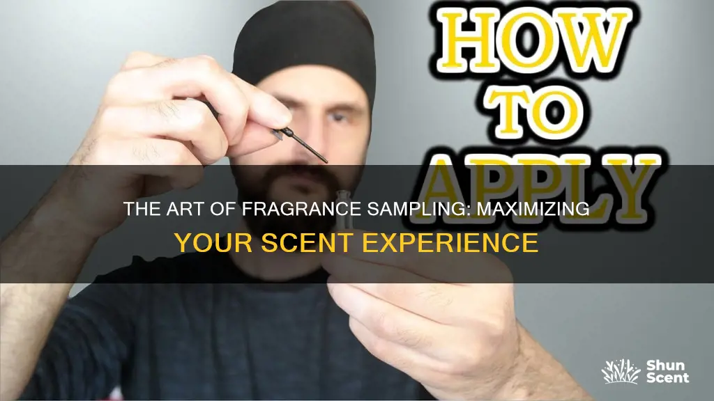 how to use fragrance samples